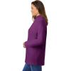 Woman Within Plus Size Perfect Long-Sleeve Turtleneck Tee (Petite Available)(Plum Purple)
