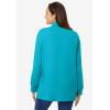 Woman Within Plus Size Perfect Long-Sleeve Turtleneck Tee (Petite Available)(Pretty Turquoise)