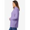 Woman Within Plus Size Perfect Long-Sleeve Turtleneck Tee (Petite Available)(Soft Iris)