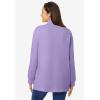 Woman Within Plus Size Perfect Long-Sleeve Turtleneck Tee (Petite Available)(Soft Iris)