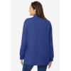 Woman Within Plus Size Perfect Long-Sleeve Turtleneck Tee (Petite Available)(Ultra Blue)