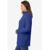 Woman Within Plus Size Perfect Long-Sleeve Turtleneck Tee (Petite Available)(Ultra Blue)