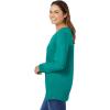 Woman Within Plus Size Perfect Long-Sleeve V-Neck Tee(Waterfall)