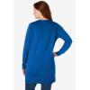 Woman Within Plus Size Perfect Longer-Length Cotton Cardigan(Bright Cobalt)