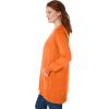 Woman Within Plus Size Perfect Longer-Length Cotton Cardigan(Orange Twist)