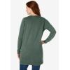 Woman Within Plus Size Perfect Longer-Length Cotton Cardigan(Pine)