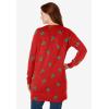 Woman Within Plus Size Perfect Longer-Length Cotton Cardigan(Vivid Red Trees)