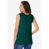 Woman Within Plus Size Perfect Scoopneck Tank (Petite Available)(Emerald Green)