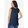 Woman Within Plus Size Perfect Scoopneck Tank (Petite Available)(Navy)