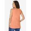 Woman Within Plus Size Perfect Scoopneck Tank (Petite Available)(Orange Melon)