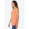 Woman Within Plus Size Perfect Scoopneck Tank (Petite Available)(Orange Melon)