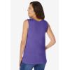 Woman Within Plus Size Perfect Scoopneck Tank (Petite Available)(Petal Purple)
