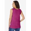 Woman Within Plus Size Perfect Scoopneck Tank (Petite Available)(Raspberry)