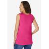 Woman Within Plus Size Perfect Scoopneck Tank (Petite Available)(Raspberry Sorbet)