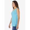 Woman Within Plus Size Perfect Scoopneck Tank (Petite Available)(Seamist Blue)