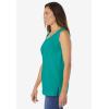 Woman Within Plus Size Perfect Scoopneck Tank (Petite Available)(Waterfall)