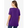 Woman Within Plus Size Perfect Short-Sleeve Crewneck Tee (Petite Available)(Radiant Purple)