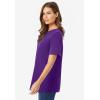 Woman Within Plus Size Perfect Short-Sleeve Crewneck Tee (Petite Available)(Radiant Purple)