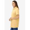Woman Within Plus Size Perfect Short-Sleeve Polo Shirt(Banana)