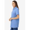 Woman Within Plus Size Perfect Short-Sleeve Polo Shirt(French Blue)