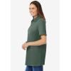 Woman Within Plus Size Perfect Short-Sleeve Polo Shirt(Pine)