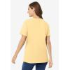 Woman Within Plus Size Perfect Short-Sleeve Scoopneck Tee(Banana)