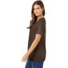 Woman Within Plus Size Perfect Short-Sleeve Scoopneck Tee(Chocolate)