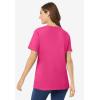 Woman Within Plus Size Perfect Short-Sleeve Scoopneck Tee(Raspberry Sorbet)