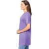 Woman Within Plus Size Perfect Short-Sleeve Shirred V-Neck Tunic(Soft Iris)