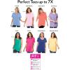 Woman Within Plus Size Perfect Short-Sleeve V-Neck Tee (Petite Available)(Deep Claret)