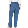 Woman Within Plus Size Perfect Wide-Leg All-Cotton Denim Five-Pocket Jeans(Medium Stonewash)