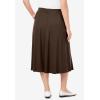 Woman Within Plus Size Petite 7-Day Knit A-Line Skirt(Chocolate)