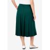 Woman Within Plus Size Petite 7-Day Knit A-Line Skirt(Emerald Green)