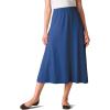 Woman Within Plus Size Petite 7-Day Knit A-Line Skirt(Heather Charcoal)