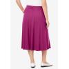Woman Within Plus Size Petite 7-Day Knit A-Line Skirt(Raspberry)