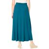Woman Within Plus Size Petite 7-Day Maxi Skirt(Deep Teal)