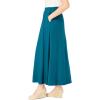 Woman Within Plus Size Petite 7-Day Maxi Skirt(Deep Teal)