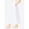 Woman Within Plus Size Petite 7-Day Maxi Skirt(White)