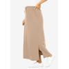 Woman Within Plus Size Petite Sport Knit Side-Slit Skirt(New Khaki)