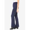 Woman Within Plus Size Petite Stretch Ponte Knit Pull-On Bootcut Pants(Pocket Navy)