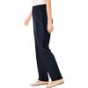 Woman Within Plus Size Petite Woven Pull-On Pants(Chocolate)
