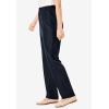 Woman Within Plus Size Petite Woven Pull-On Pants(Pine)