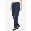 Woman Within Plus Size Petite Woven Pull-On Pants(Pine)