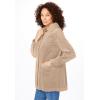 Woman Within Plus Size Pleat-Back Corduroy Jacket Long Oversized Barn Coat(New Khaki)