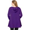 Woman Within Plus Size Pocket Hoodie Sweatshirt(Radiant Purple)