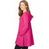 Woman Within Plus Size Pocket Hoodie Sweatshirt(Raspberry Sorbet)
