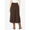 Woman Within Plus Size Ponte Knit A-Line Skirt(Chocolate)