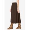 Woman Within Plus Size Ponte Knit A-Line Skirt(Chocolate)