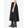 Woman Within Plus Size Ponte Knit A-Line Skirt(Heather Charcoal)