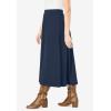 Woman Within Plus Size Ponte Knit A-Line Skirt(Navy)